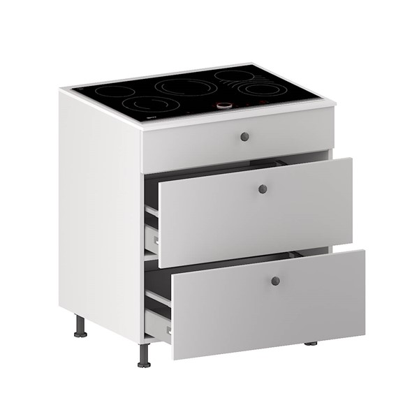 Cooktop Base Cabinet (1 False panel & 2 Equal Drawers) (ITA) for kitchen